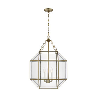 Morrison Three Light Lantern in Satin Brass (454|5279403EN848) Morrison Three Light Lantern in Satin Brass (454|5279403EN848)
