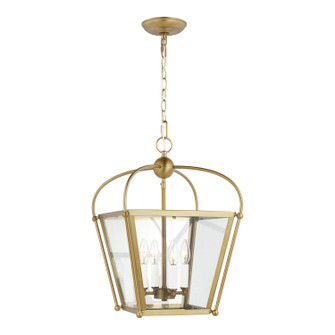 Charleston Four Light Lantern in Satin Brass (454|5191004EN848)