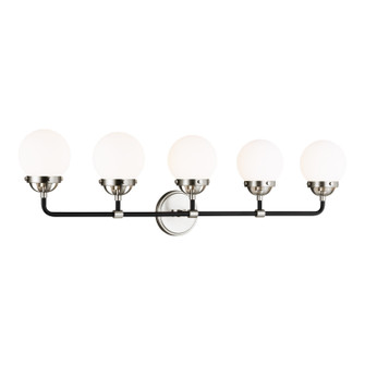 Cafe Five Light Wall / Bath in Brushed Nickel (454|4487905962)
