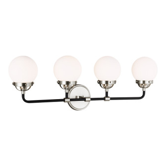 Cafe Four Light Wall / Bath in Brushed Nickel (454|4487904EN962)