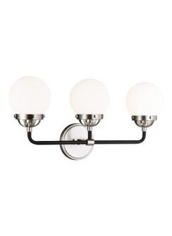 Cafe Three Light Wall / Bath in Brushed Nickel (454|4487903962)