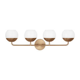 Alvin Four Light Bath Vanity in Satin Brass (454|4468104848)