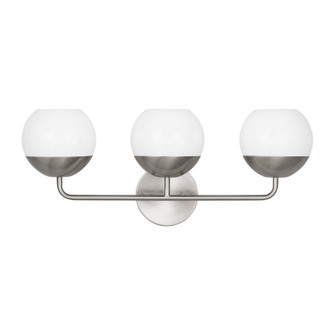 Alvin Three Light Bath Vanity in Brushed Nickel (454|4468103962)