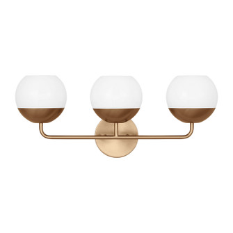 Alvin Three Light Bath Vanity in Satin Brass (454|4468103848)