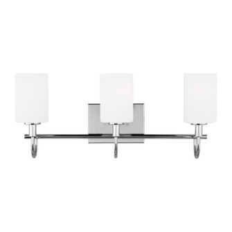 Oak Moore Three Light Bath Vanity in Chrome (454|445710305)