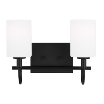 Oak Moore Two Light Bath Vanity in Midnight Black (454|4457102112)