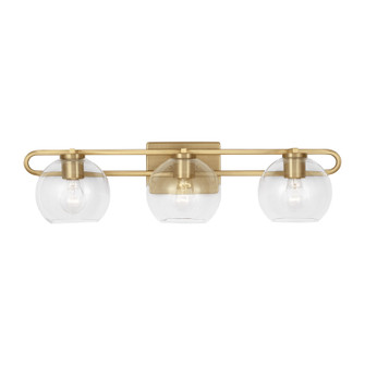 Codyn Three Light Bath Vanity in Satin Brass (454|4455703848) Codyn Three Light Bath Vanity in Satin Brass (454|4455703848)