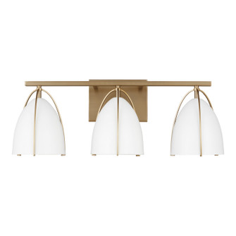 Norman Three Light Wall / Bath in Satin Brass (454|4451803EN3848)