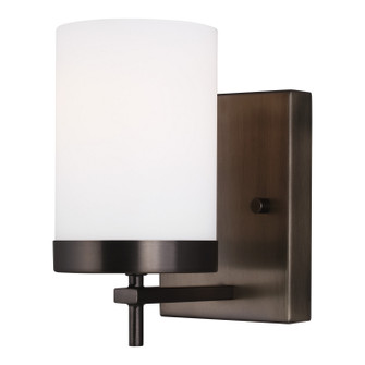 Zire One Light Wall / Bath Sconce in Brushed Oil Rubbed Bronze (454|4190301EN3778)