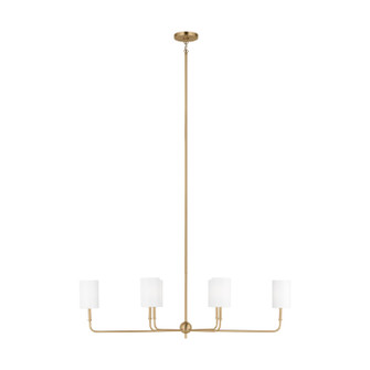 Foxdale Six Light Chandelier in Satin Brass (454|3609306848)