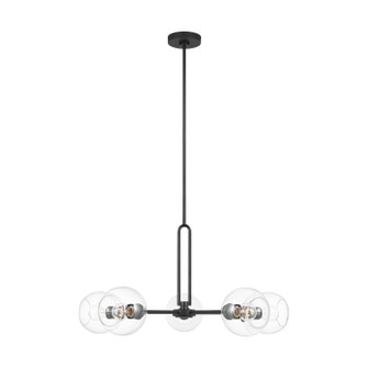 Codyn Five Light Chandelier in Midnight Black (454|3255705112)