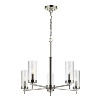 Zire Five Light Chandelier in Brushed Nickel (454|3190305962)