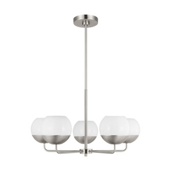 Alvin Five Light Chandelier in Brushed Nickel (454|3168105962)