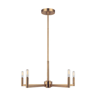 Fullton Five Light Chandelier in Satin Brass (454|3164205848)