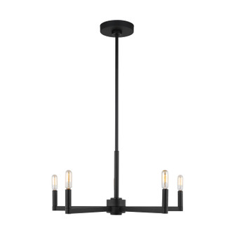 Fullton Five Light Chandelier in Midnight Black (454|3164205112)