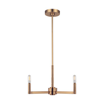 Fullton Three Light Chandelier in Satin Brass (454|3164203848)