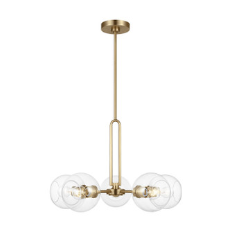 Codyn Five Light Chandelier in Satin Brass (454|3155705848)