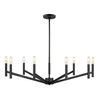 Vector Nine Light Chandelier in Midnight Black (454|3124309112)