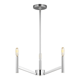 Vector Three Light Chandelier in Chrome (454|3124303EN05)