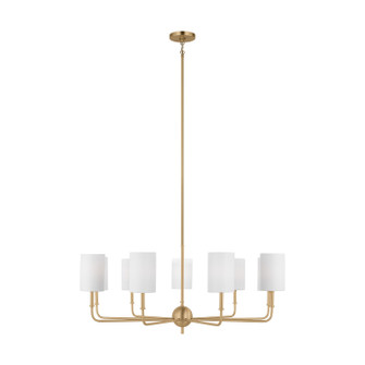 Foxdale Nine Light Chandelier in Satin Brass (454|3109309848)