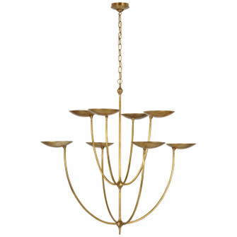 Keira LED Chandelier in Hand-Rubbed Antique Brass (268|TOB5785HAB)
