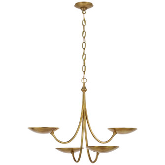 Keira LED Chandelier in Hand-Rubbed Antique Brass (268|TOB5780HAB)