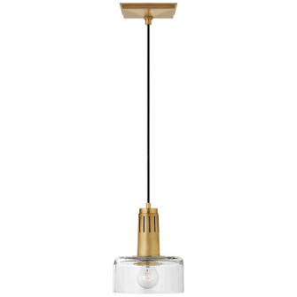 Iris One Light Pendant in Hand-Rubbed Antique Brass (268|TOB5702HABCG)