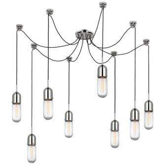 Junio LED Pendant in Polished Nickel (268|TOB5645PNCG8)