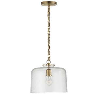 Katie Dome One Light Pendant in Hand-Rubbed Antique Brass (268|TOB5226HABG5SG)