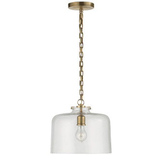 Katie Dome One Light Pendant in Hand-Rubbed Antique Brass (268|TOB5226HABG5CG)
