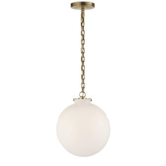 Katie Globe One Light Pendant in Hand-Rubbed Antique Brass (268|TOB5226HABG4WG) Katie Globe One Light Pendant in Hand-Rubbed Antique Brass (268|TOB5226HABG4WG)