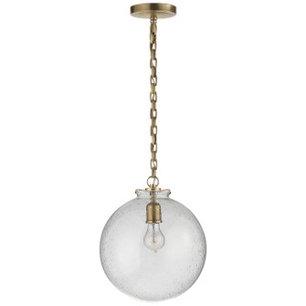 Katie Globe One Light Pendant in Hand-Rubbed Antique Brass (268|TOB5226HABG4SG) Katie Globe One Light Pendant in Hand-Rubbed Antique Brass (268|TOB5226HABG4SG)