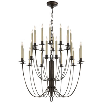 Erika 24 Light Chandelier in Aged Iron (268|TOB5205AI)