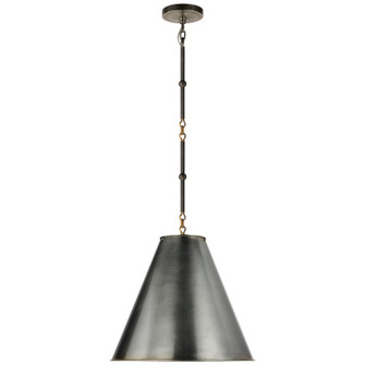 Goodman One Light Pendant in Bronze with Antique Brass (268|TOB5090BZHABBZ)