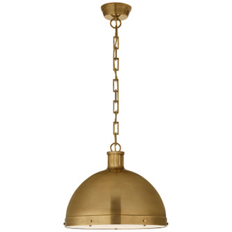 Hicks Two Light Pendant in Hand-Rubbed Antique Brass (268|TOB5071HAB)