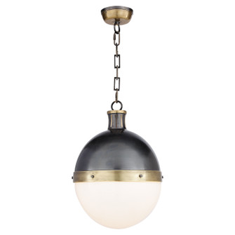 Hicks Two Light Pendant in Bronze with Antique Brass (268|TOB5063BZHABWG)