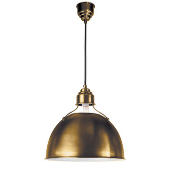 Eugene One Light Pendant in Hand-Rubbed Antique Brass (268|TOB5013HAB) Eugene One Light Pendant in Hand-Rubbed Antique Brass (268|TOB5013HAB)