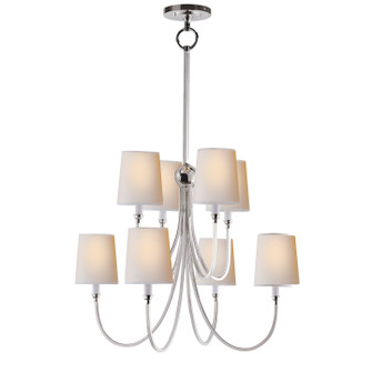 Reed Eight Light Chandelier in Polished Nickel (268|TOB5010PNL)
