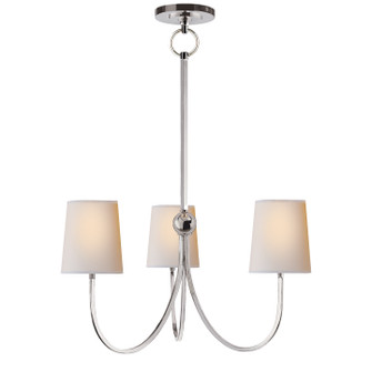 Reed Three Light Chandelier in Hand-Rubbed Antique Brass (268|TOB5009HABL)