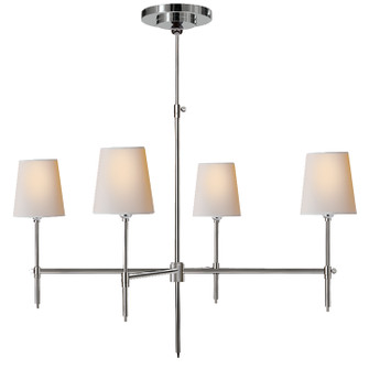 Bryant Four Light Chandelier in Bronze and Hand-Rubbed Antique Brass (268|TOB5003BZHABL)