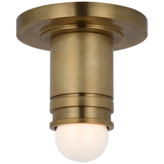 Top Hat LED Flush Mount in Hand-Rubbed Antique Brass (268|TOB4360HAB)