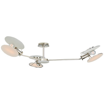 Osiris Three Light Semi-Flush Mount in Polished Nickel (268|TOB4291PNL)