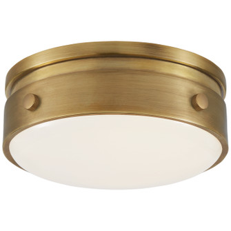 Hicks LED Flush Mount in Hand-Rubbed Antique Brass (268|TOB4062HABWG)