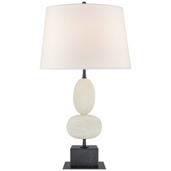 Dani One Light Table Lamp in Alabaster and Black Marble (268|TOB3980ALBBML)