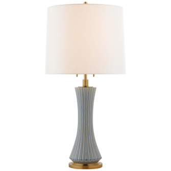 Elena Two Light Table Lamp in Polar Blue Crackle (268|TOB3655PBCL)