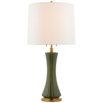 Elena Two Light Table Lamp in Emerald Green (268|TOB3655EMGL)