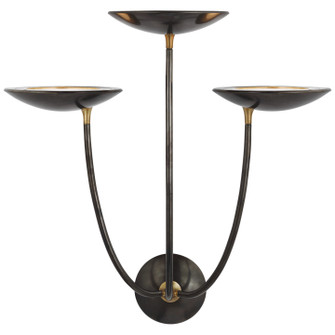 Keira LED Wall Sconce in Bronze and Hand-Rubbed Antique Brass (268|TOB2785BZHAB)