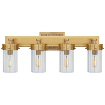Marais Four Light Bath Sconce in Hand-Rubbed Antique Brass (268|TOB2316HABCG)