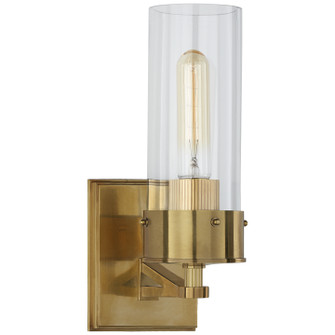 Marais One Light Bath Sconce in Hand-Rubbed Antique Brass (268|TOB2314HABCG)