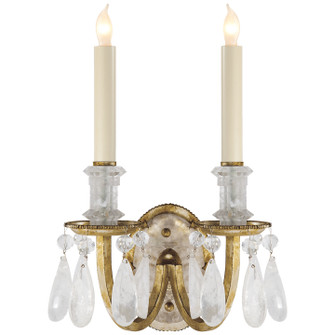 Elizabeth Two Light Wall Sconce in Gilded Iron (268|TOB2236GI)